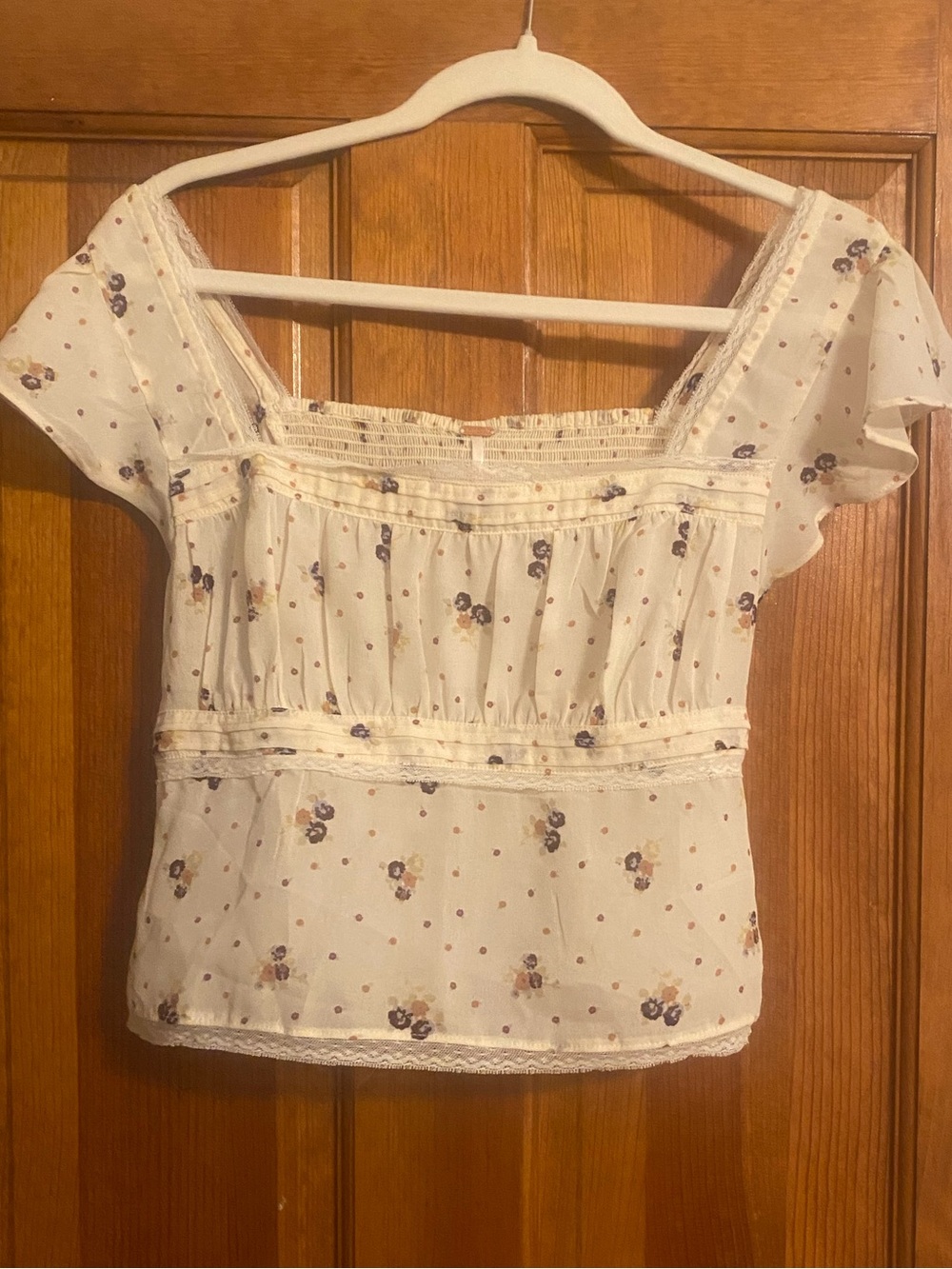 Free People Floral Blouse